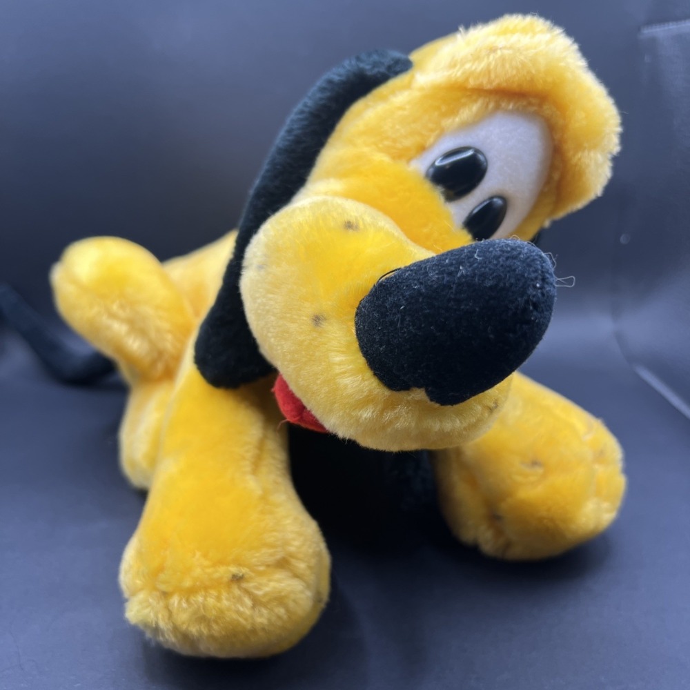 Vintage Disneyland Walt Disney World Pluto Plush Canasa Trading Korea